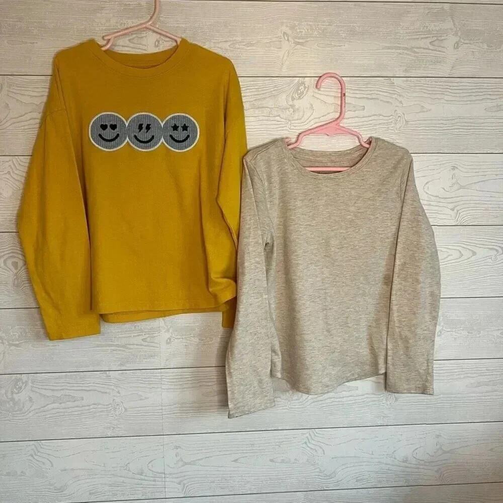 Wonder Nation girls’ long sleeve T-shirts Size Small (6-6X)